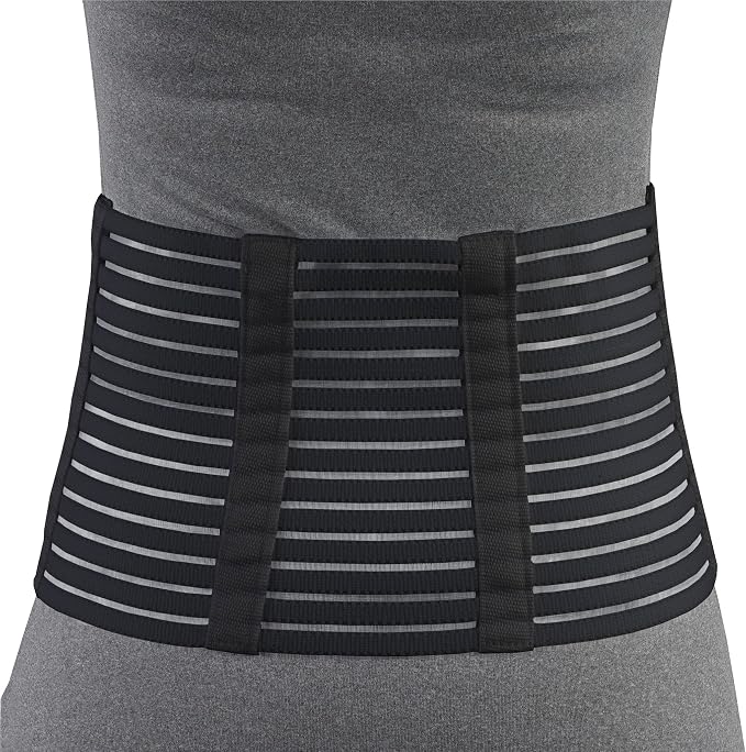 OTC Lumbosacral Support, 7-inch Lower Back, Lightweight Compression, Elastic, Black, 2X-Large