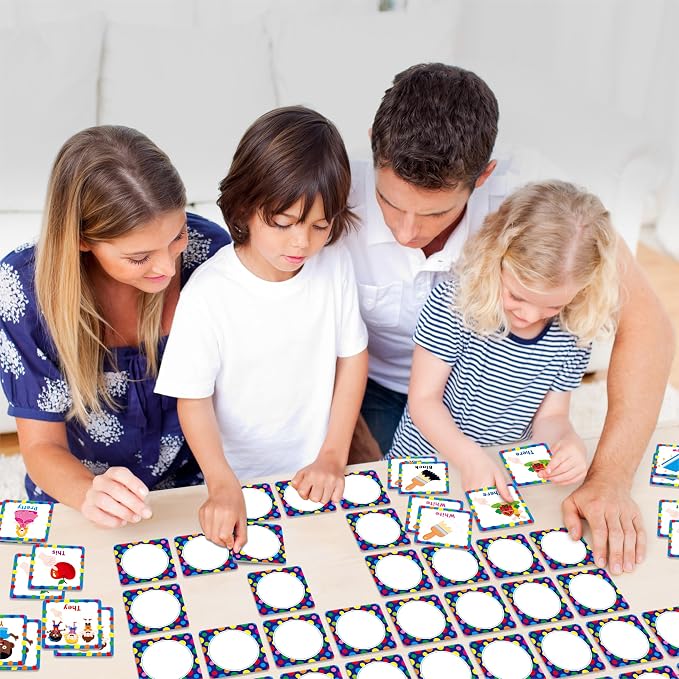 Hebayy Memory Matching Game, 72 PCS Grade K Sight Words Matching Cards for Kids, 36 Pairs Memory Cards, Educational Toy for Children to Learn Sight Words