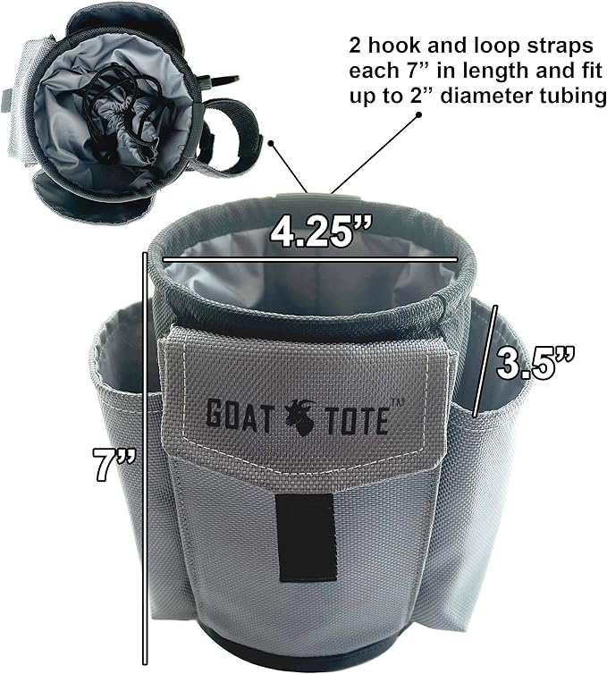 Easy To Use Products Goat Tote Mobility Tote Bag and Cup Holder for Rollator/Walker/Wheelchair 765