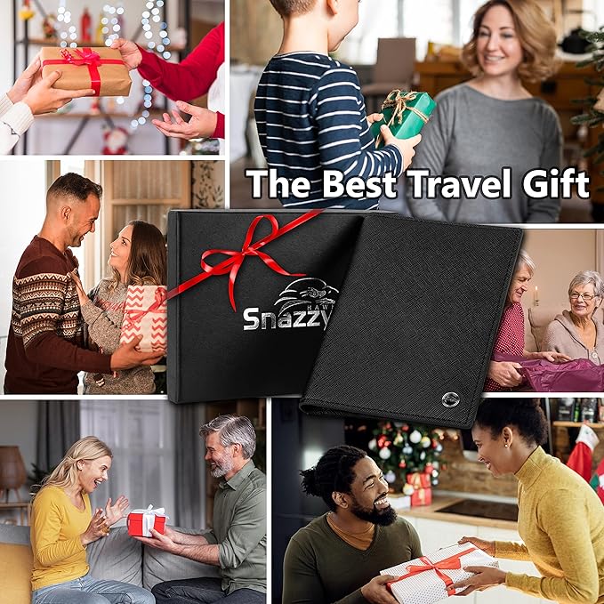 2 Passport Holder - Travel Essentials, RFID Blocking Wallet Credit Card Organiser, Plain Accessories Slim Cover For Men & Women | Travel Essentials