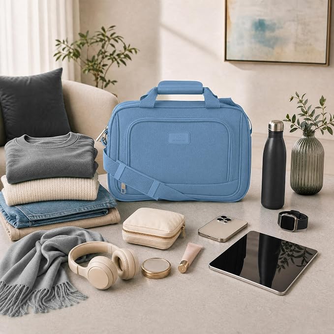 U.S. Traveler Rio 14" Travel Tote Bag, Lightweight 1200D Carry-On Bag for Women & Men