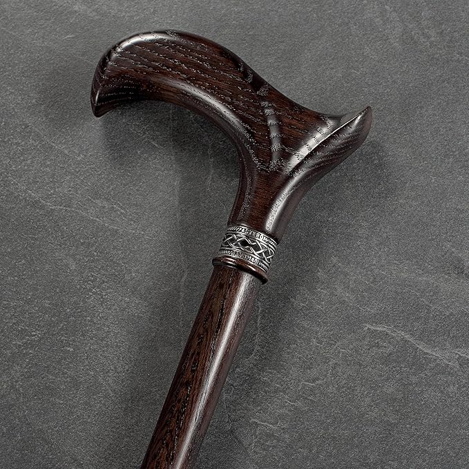 Asterom Walking Cane - Handmade, Ergonomic, Wooden - Canes for Men & Women - Walking Sticks for Seniors, Unique, Wood