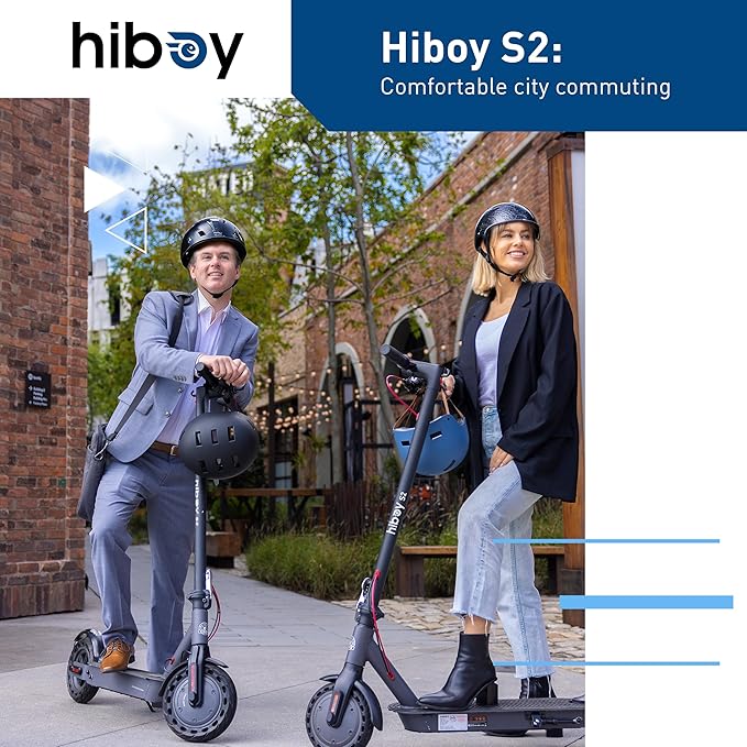 Hiboy S2/S2 MAX Electric Scooter, 350/500W Motor, 8.5/10" Tires, 17/40.4 Miles Range E Scooter, 19 Mph Folding Commuter Electric Scooter for Adults