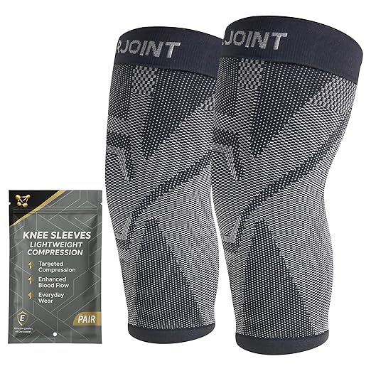 CopperJoint Pull On Knee Brace Women & Men Workout - Copper Infused Knee Sleeves for Men, Elastic Compression Knees Support Braces for Fitness, Volleyball, Basketball, Running, Sports - XXL