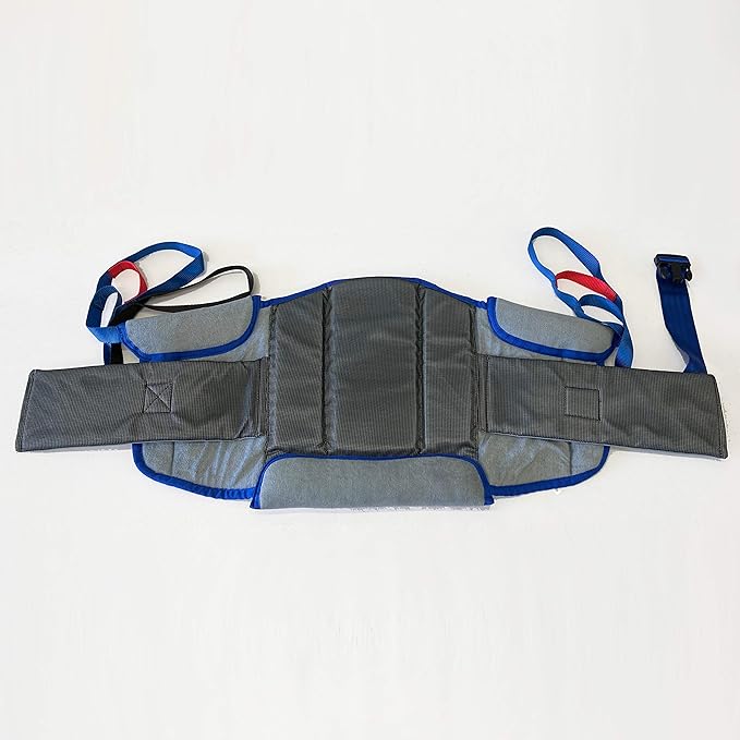 Patient Aid Padded Sit-to-Stand Patient Transfer Sling PASA1 with Back Support Padding and Assist Straps for Moving 90-135 lb Users, Works with Most Lifts - Patient Lift Sling - Stand Assist