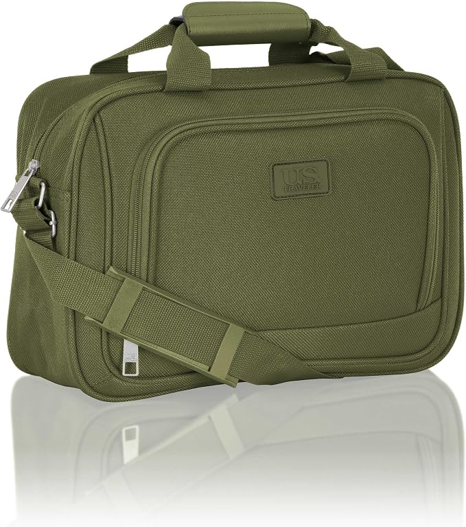 U.S. Traveler Rio 14" Travel Tote Bag, Lightweight 1200D Carry-On Bag for Women & Men