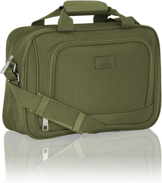 U.S. Traveler Rio 14" Travel Tote Bag, Lightweight 1200D Carry-On Bag for Women & Men