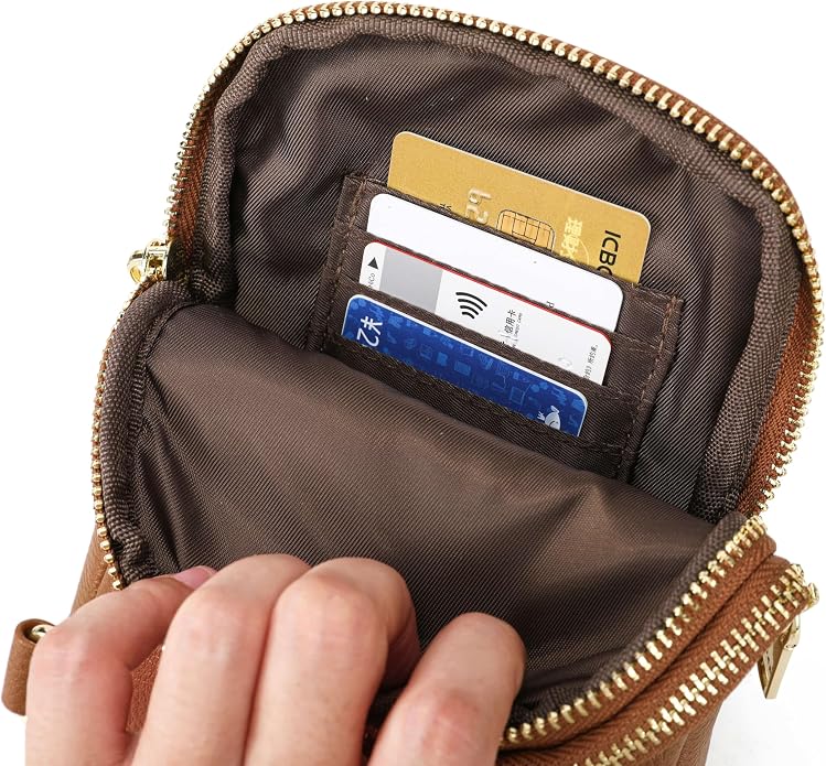 Lightweight Small Crossbody Sling Bag for Women | Mini Travel Purse,Multi-pocket with Card Slots,Durable Vegan Leather,Everyday Carry