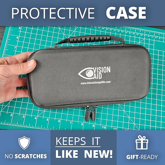 30x Hands-Free Magnifier with USB Rechargeable Ultra Bright LED Lights and Case | 40x Loupe Magnifying Glass with Stand for Reading Jewelry Coins Watch Hobby Crafts Close Work