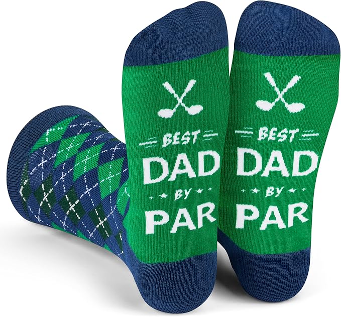 Lavley Funny Golf Socks - Fun gift for golfers - Unisex one size fits most - Great for birthdays or stocking stuffers