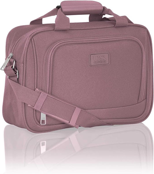 U.S. Traveler Rio 14" Travel Tote Bag, Lightweight 1200D Carry-On Bag for Women & Men