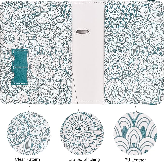 WALNEW Passport Holder for Travel, RFID Passport Wallet, Travel Essentials | PU Leather Passport Cover Case with Pen Holder, Travel Must Haves Accessories, Passport Book Holder for Women Men