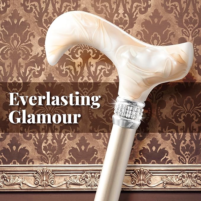 [Combo] Merry Sticks Lightweight Foldable Walking Canes for Women and Men, Adjustable & Collapsible Walking Stick for Seniors, Includes A Cane Bag & A Smart Reflective Cane Holder