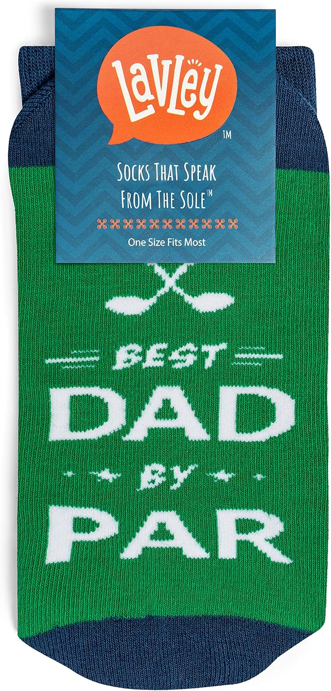 Lavley Funny Golf Socks - Fun gift for golfers - Unisex one size fits most - Great for birthdays or stocking stuffers