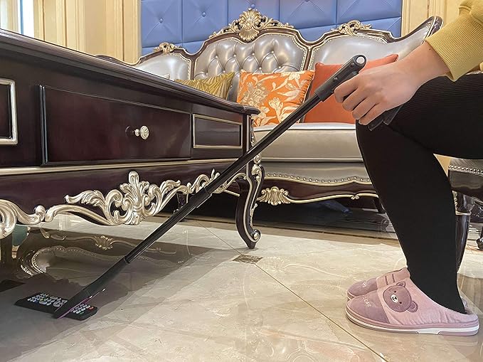 32 inch Foldable GrabRunner Reacher Grabber Tool with Magnetic for Seniors, Disabled, After Surgery Recovery(Dark Purple)