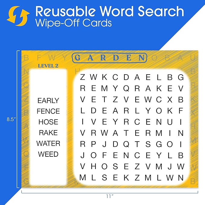 Keeping Busy Word Search 2 Dementia Activities for Seniors | Alzheimer Products for Elderly Patients | Fun Memory Game Toy & Cognitive Brain Puzzle for Senior Citizens w/Memory Loss or Alzheimers