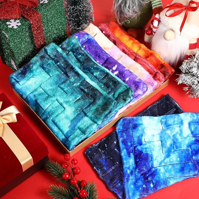 CHENGU 4 Pcs Marble Maze Mat Sensory Fidget Stress Relief Toys Calming Sensory Mat Anxiety Relief Fabric Toys for Teens Autism Calming Down Classroom Gifts Prizes(Starry Sky,12.99 x 8.66 in)