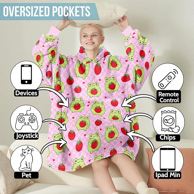 Wearable Blanket Hoodie For Mom Wife Best Ever Hoodie- Christmas Gift From Husband Daughter Anniversary Birthday