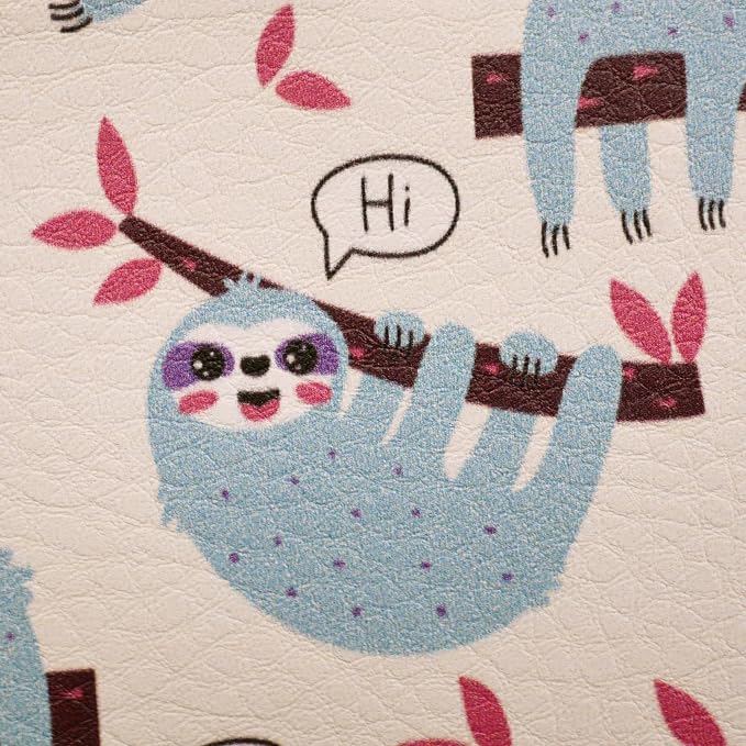 Passport Cover for Kids, Women and Men, Cute Travel Passport Holder (Sloth Pattern)