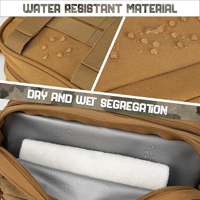 QT&QY Tactical Toiletry Bag For Men Hygiene Bag EDC Military Tool Molle Pouches Small Dopp Kit Mens Shaving Kit Travel shower Bags