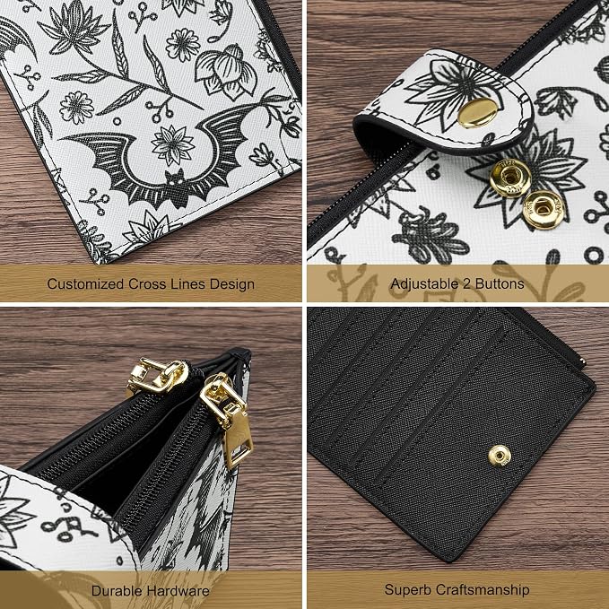 Travelambo RFID Wallet Women Large Size Bifold Multi Card Wallet Case with Zipper Pocke Credit Card Holder for Women