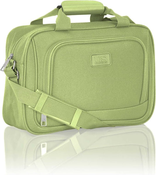U.S. Traveler Rio 14" Travel Tote Bag, Lightweight 1200D Carry-On Bag for Women & Men