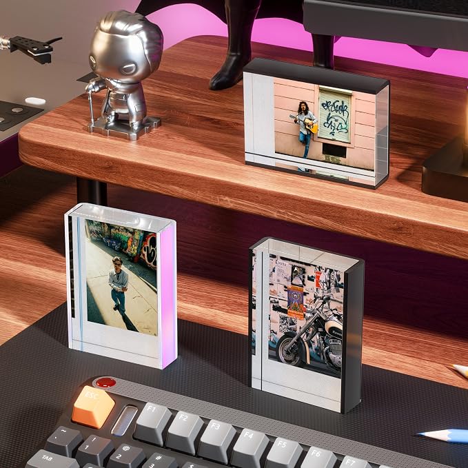 WINKINE Instax Frame, Polaroid Frame for Fujifilm Instax Mini Film, Small Picture Frames 2x3, Polaroid Picture Frames for Photos, Mini Photo Display