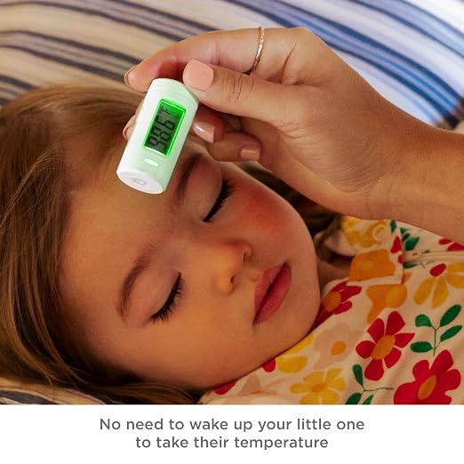 Munchkin Forehead Baby Thermometer for Newborns, Kids and Adults, White