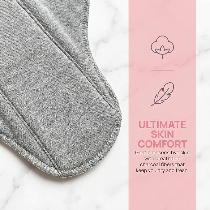 Incontinence Pads Reusable Washable Waterproof Leak-Proof Soft Dry Comfortable Bed Pads with Graphene Aseptic Protection for Elderly Home Care Daily Use (Multicolor-6PCS)