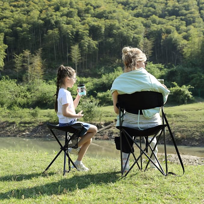 Portal Tall Folding Tripod Stool Portable Tripod Chair for Outdoor Camping | Portable Outdoor Design; Durable Construction; Easy Setup & Storage