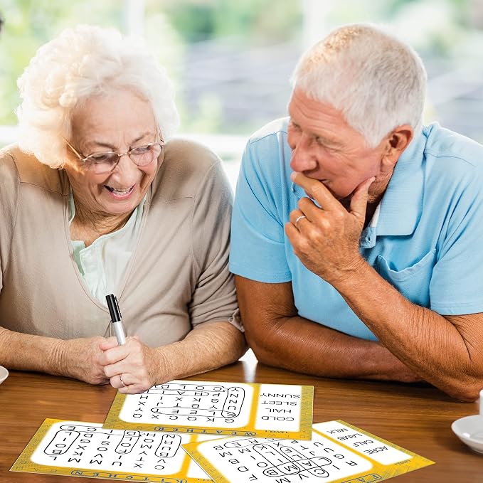 Keeping Busy Word Search 1 Dementia Activities for Seniors | Alzheimer Products for Elderly Patients | Fun Memory Game Toy & Cognitive Brain Puzzle for Senior Citizens w/Memory Loss or Alzheimers