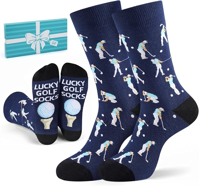 Funny Golf Socks for Men, One Size Fits Most | Hilarious Golf Gift, Great for Father's Day, Stocking Stuffers