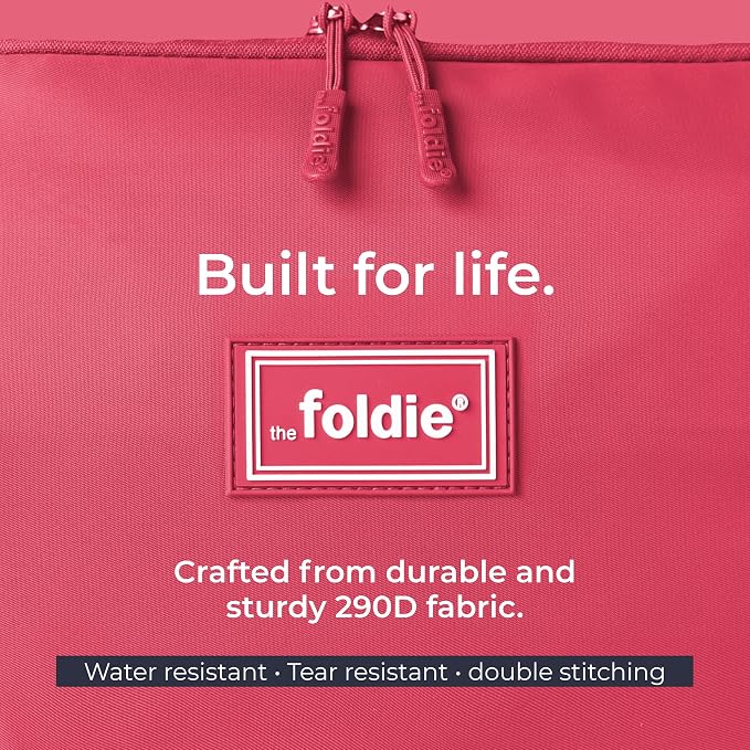 The Foldie Foldable Travel Bag for Women - 40L Weekender Bag with Multiple Pockets - Carry On Expendable Travel Bag