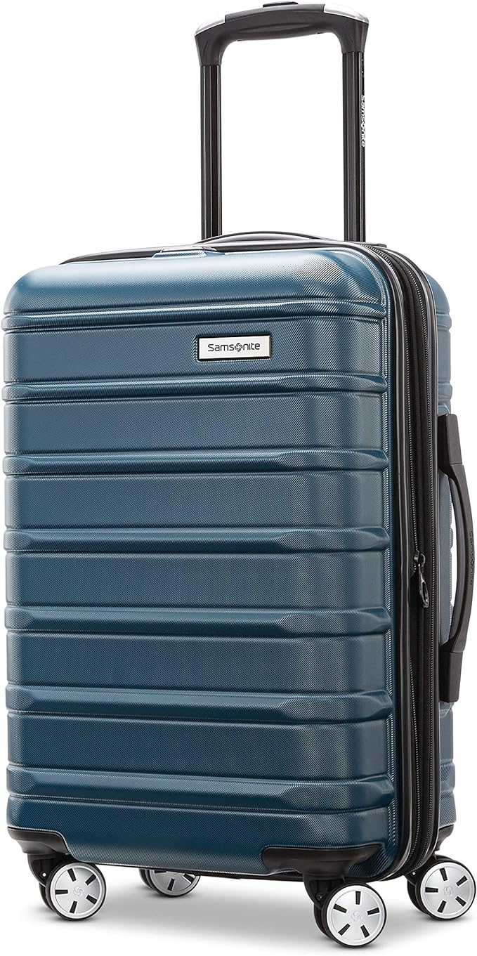 Omni 2 Airline Approved Carry-On Luggage – Stress-Free Size Meets 22x14x9" Requirements – For Fast Trips & Avoiding Baggage Fees – Dual 360° Spinner Wheels, USB Power Hub, Expands 1.5” – Nova Teal