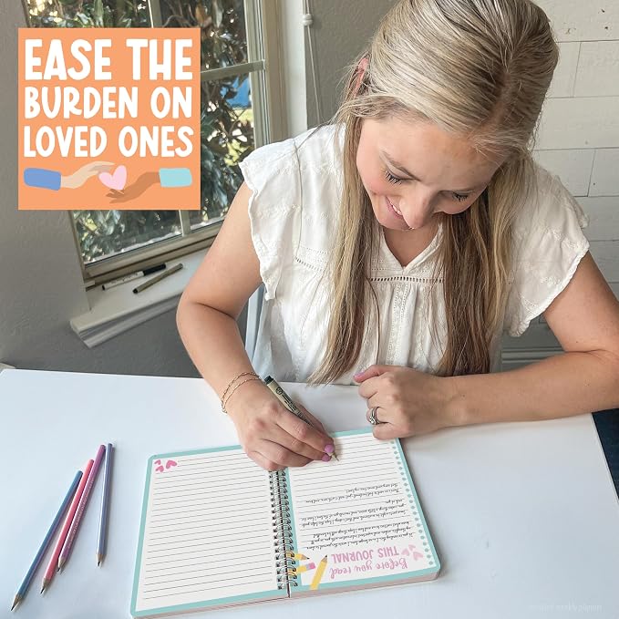End of Life Planner Organizer Binder - When I Die Book Planners, Death Book Planner Organizer, Death Planning Organizers, Emergency File Notebook, Funeral Planning Books, Designed in USA
