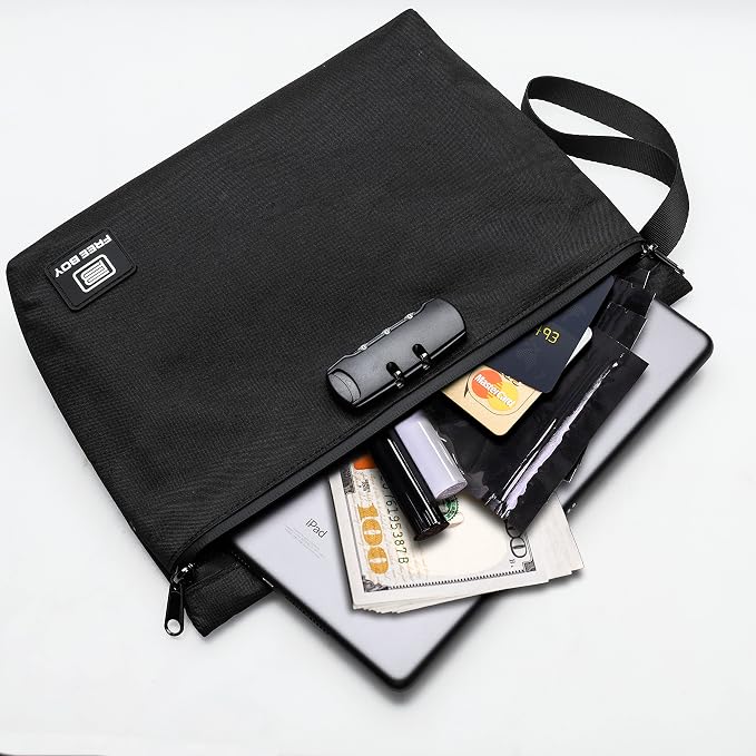 Free Boy Smell Proof Bags 11.8"x8.6"Durable Odor Proof Stash Bag with Combination Lock,Smell Odor Case Container