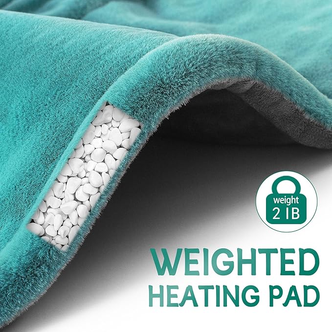 Christmas Gifts for Women, Mom, Neck Shoulder Heating Pad Gift for Men, Dad, Fathers Day, Electric Weighted Heat Pads for Back, Cramps and Leg, Mothers Day Gifts for Mom from Daughter, Son