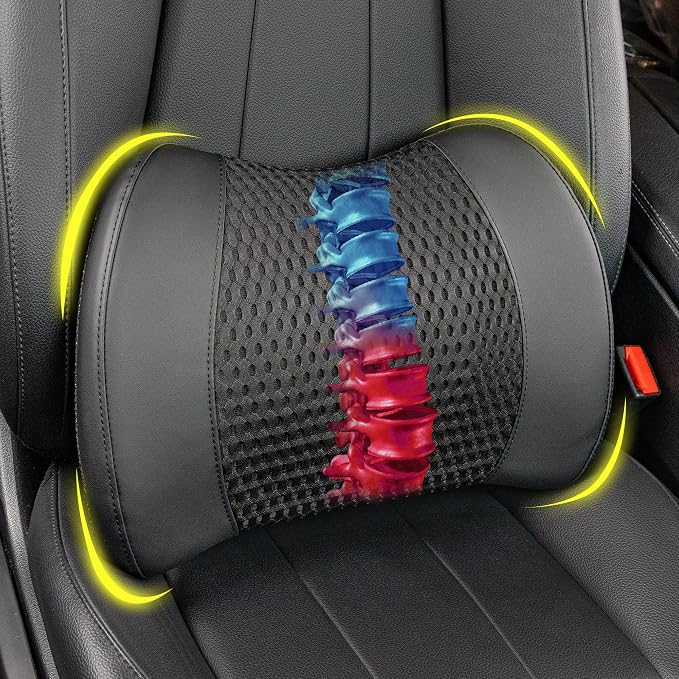 Lofty Aim Lumbar Support Pillow for Car | Car Seat Back Support, For Driving