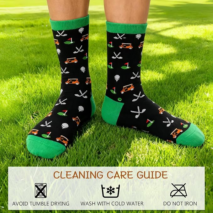 Golf Socks Funny Golf Gifts for Men Women, Christmas Gifts Stocking Stuffers for Adults Teen Boys Golfer Accessories