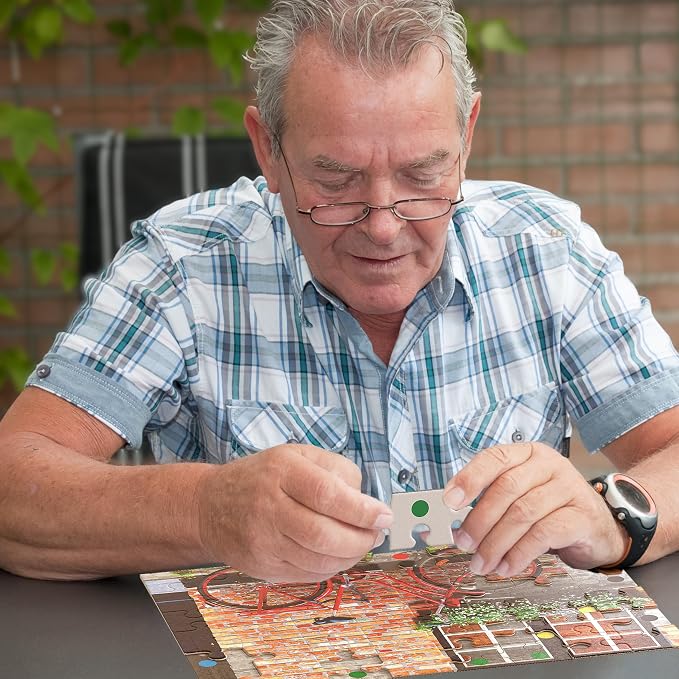 Keeping Busy Bike Dementia Puzzles Activities for Seniors | Alzheimer Products for Elderly Patients | Fun Memory Game Toy & Cognitive Brain for Senior Citizens w/Memory Loss or Alzheimers 48 PC