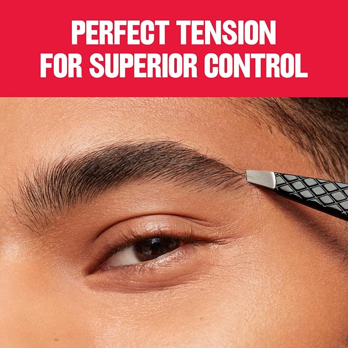 Revlon Expert Slant Tweezer, High Precision For an Easy Hair Removal, Made With Stainless Steel, 1 Count (Pack of 12)
