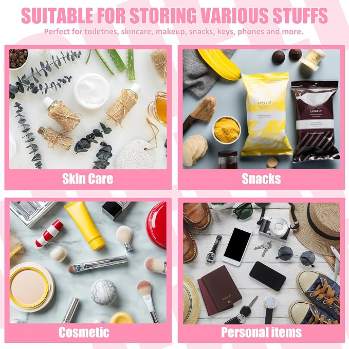 BuyCard Cheer Chenille Letter Bags Clear Makeup Bag for Travel, Cheerleader Gifts Cosmetic Bag with Handles and Zipper, Nylon & PVC Waterproof Large Cheer Accessories Toiletry Bag for Women
