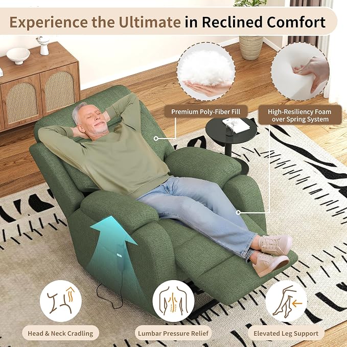 Power Lift Recliner Chair for Elderly with Remote Control - Heavy Duty 330 lbs Snowflake Velvet Fabric, Compact Electric Lift Chair for Seniors Small Spaces Living Room Bedroom