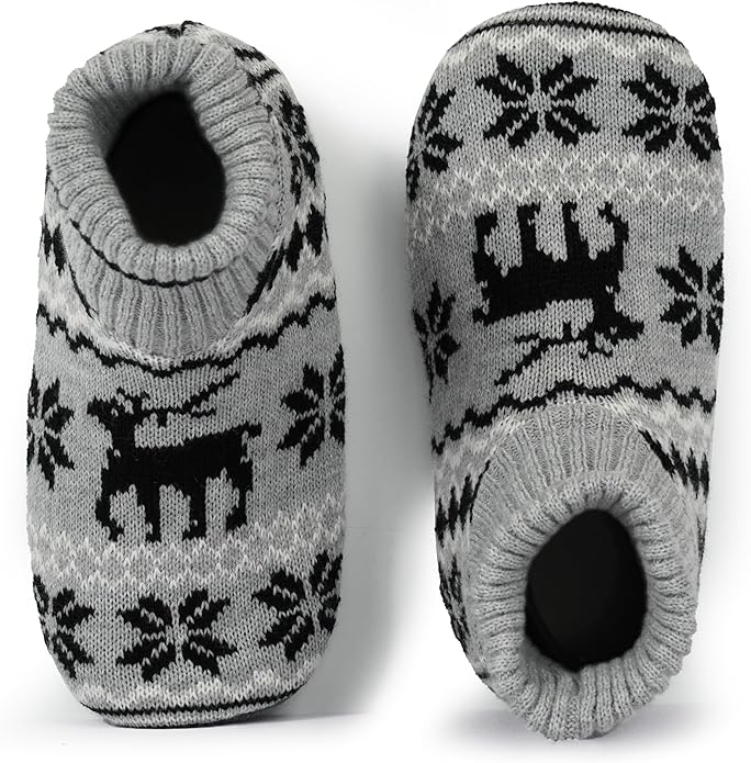 BenSorts Fuzzy Slipper Socks for Women Non Slip House Socks with Grips Gifts