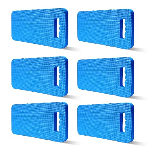 Gardzen Garden Kneeling Pad | EVA Foam Kneeler Pad for Gardening, Baby Bath, Yoga, Pilates, Exercise, 16" x 8" x 1", Blue, 6 Pack