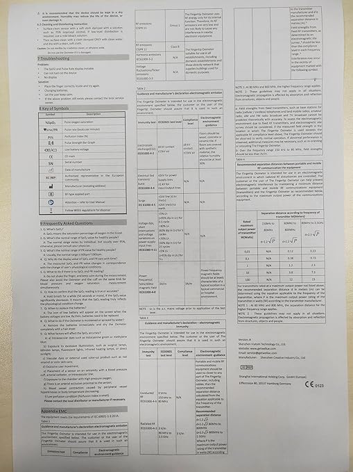 Wellue Fingertip Pulse Oximeter, Blood Oxygen Saturation Monitor with Batteries, Carry Bag & Lanyard for Wellness Use