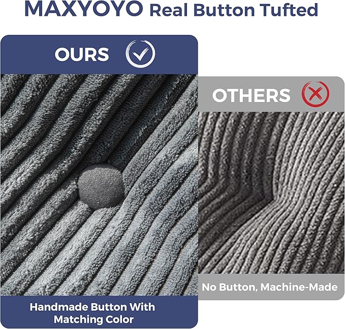 MAXYOYO Folding Sofa Bed, Convertible Sleeper Chair with Pillow Foldable Mattress with Back Support, Portable Fold Out Chair Bed Comfy Floor Sofa Lounge for Living Room Bedroom, Dark Grey, Single