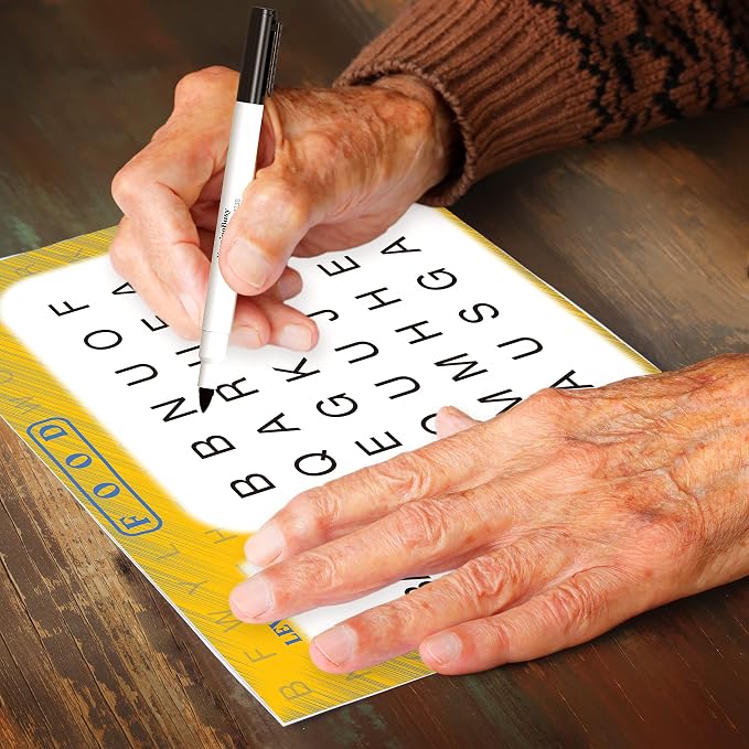 Keeping Busy Word Search 1 Dementia Activities for Seniors | Alzheimer Products for Elderly Patients | Fun Memory Game Toy & Cognitive Brain Puzzle for Senior Citizens w/Memory Loss or Alzheimers