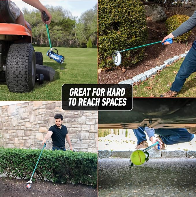 Unger Professional 36” Nifty Nabber, 2 Count, Reacher Grabber Tool, Trash Picker Upper, Built-in Magnet and Ergonomic Grip, Outdoor Claw Pickup, Reaching Assist for Seniors, Safely Perform Tasks