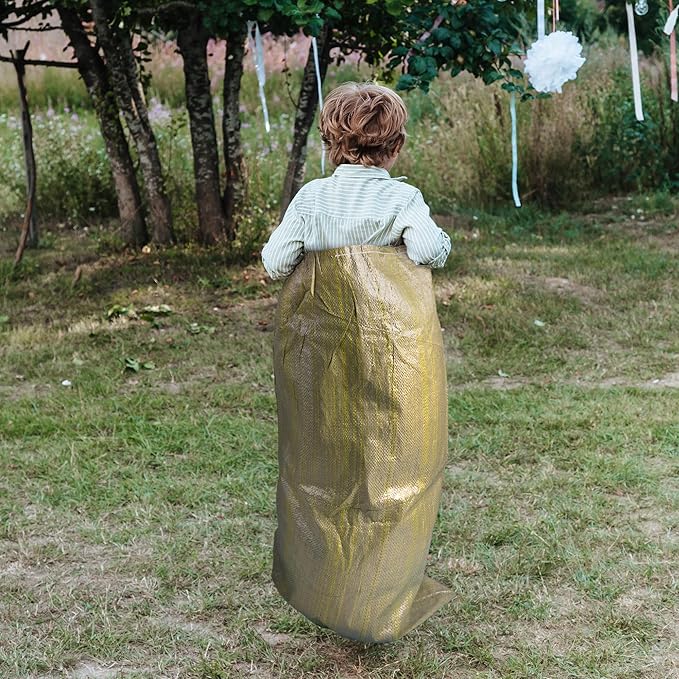 Potato Sack Race Bags,24"x40" Outdoor Lawn Games for adults and kids,large Gunny Sacks Burlap Bags,Suitable for Outdoor Sports Games, Birthday Parties, Outdoor Family Gatherings, Barbecues (20 Pack)